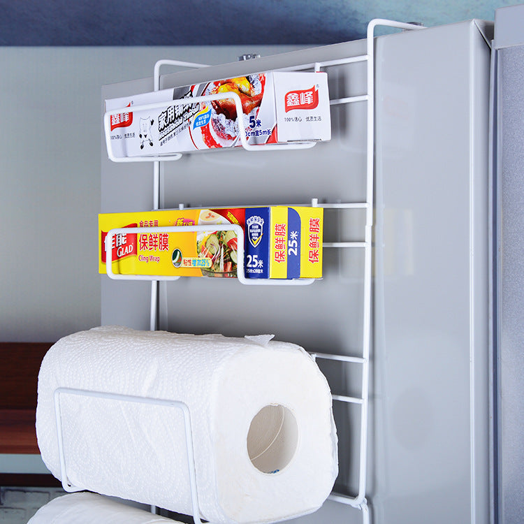 A kitchen multi function refrigerator pylon preservative paper towel refrigerator side wall collector