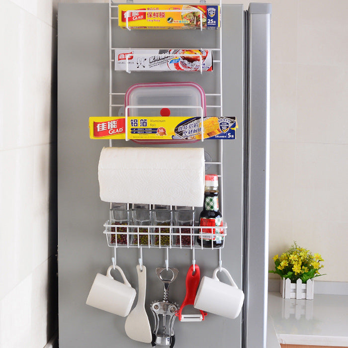 A kitchen multi function refrigerator pylon preservative paper towel refrigerator side wall collector