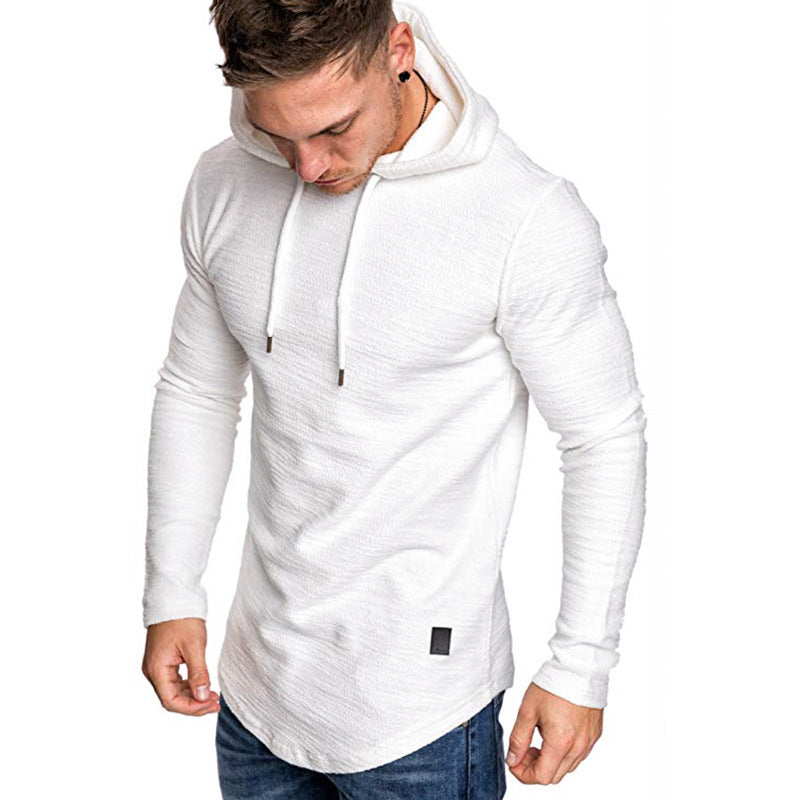 rMen Hoodie Sweatshirt Casual Long Sleeve Slim Tops Gym T-shirt