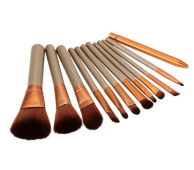 12pcs Makeup Brush Set Blush Eyeshadow Eyelash Highlighter Makeup Brush