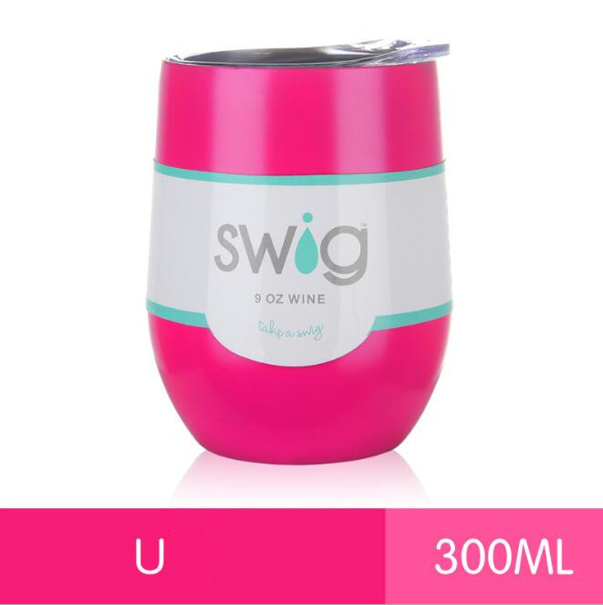 hot drink cups 9 унц. the egg in the form of a 304 stainless steel drink Tumber mug lid wine beer vacuum thermos cup