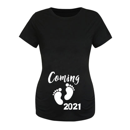 Letter Print Maternity Dress