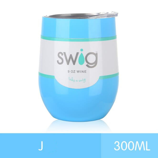 hot drink cups 9 унц. the egg in the form of a 304 stainless steel drink Tumber mug lid wine beer vacuum thermos cup