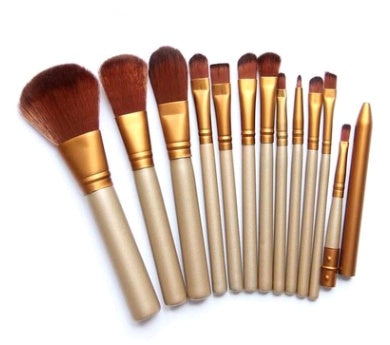12pcs Makeup Brush Set Blush Eyeshadow Eyelash Highlighter Makeup Brush