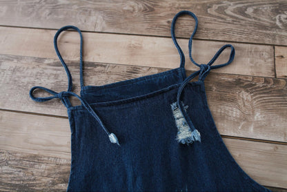 rand Jeans Women Jumpsuit Denim Romper Overalls
