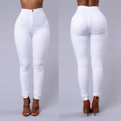 explosion Leggings thin waist stretch pencil pants tight candy colored jeans