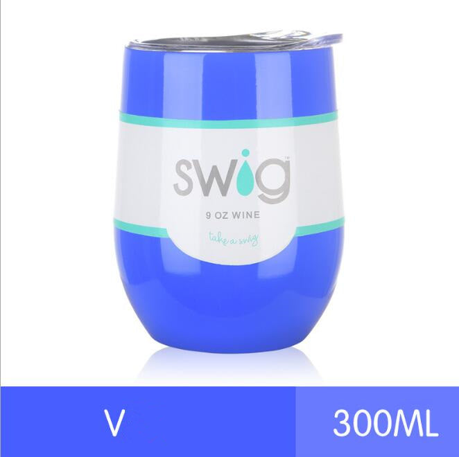 hot drink cups 9 унц. the egg in the form of a 304 stainless steel drink Tumber mug lid wine beer vacuum thermos cup