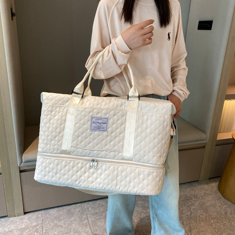 Large Capacity Totes Travel Duffle Bags Dry And Wet Separation Fitness Gym Shoulder Bag For Weekender Overnight Essentials Mommy Handbag