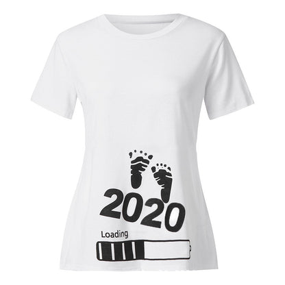 Letter Print Maternity Dress