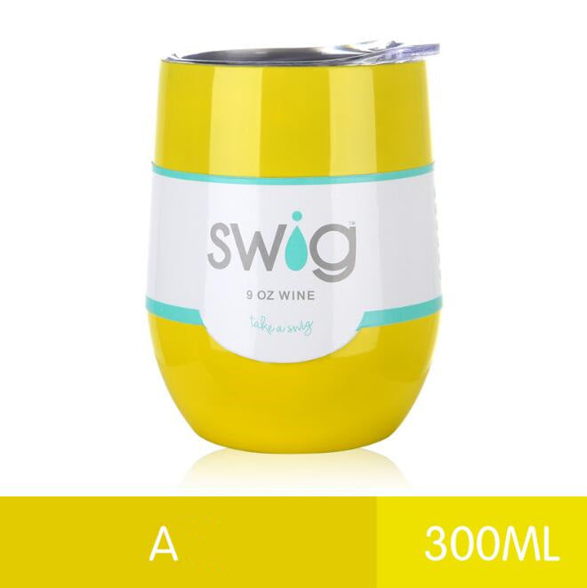 hot drink cups 9 унц. the egg in the form of a 304 stainless steel drink Tumber mug lid wine beer vacuum thermos cup