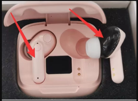 Mini Transparent Wireless Bluetooth Headset Digital Display ENC Noise Reduction True Wireless Sports Music