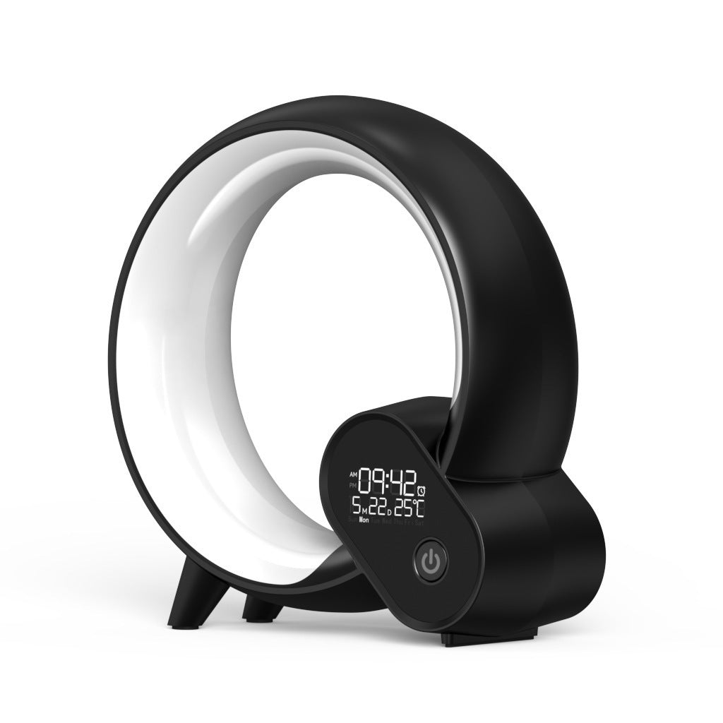 Creative Q Light Analog Display Alarm Clock Bluetooth Audio Intelligent Wake-up Q Colorful Atmosphere Light