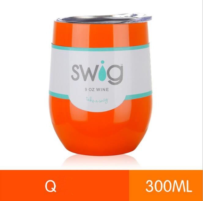 hot drink cups 9 унц. the egg in the form of a 304 stainless steel drink Tumber mug lid wine beer vacuum thermos cup