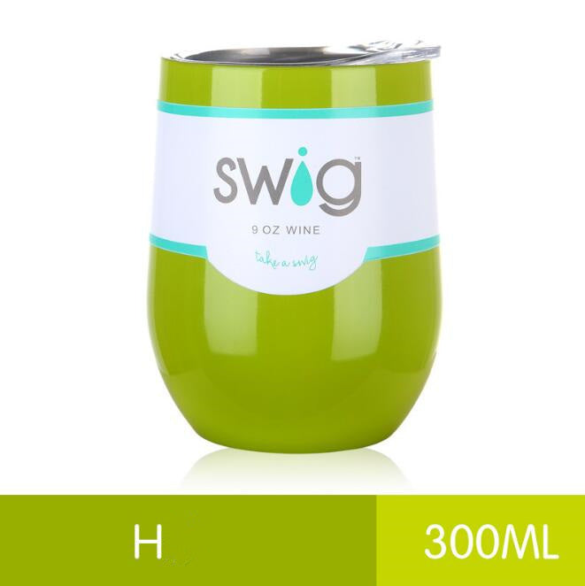 hot drink cups 9 унц. the egg in the form of a 304 stainless steel drink Tumber mug lid wine beer vacuum thermos cup