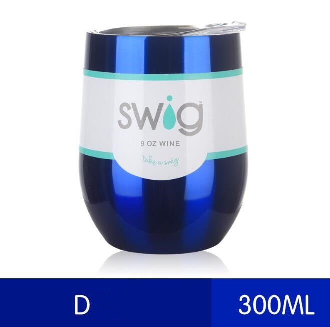 hot drink cups 9 унц. the egg in the form of a 304 stainless steel drink Tumber mug lid wine beer vacuum thermos cup