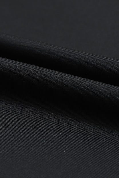 Black Drawstring Waist Pocketed Joggers
