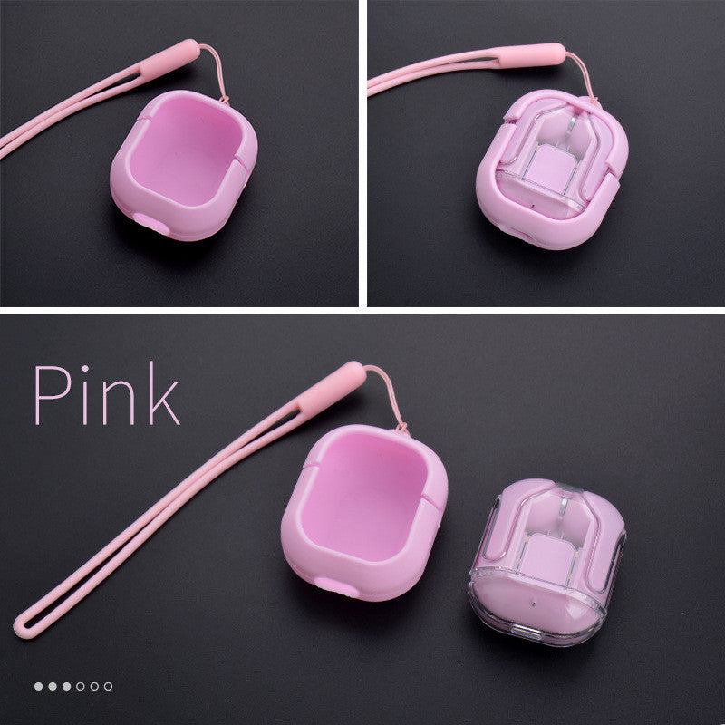 Mini Transparent Wireless Bluetooth Headset Digital Display ENC Noise Reduction True Wireless Sports Music