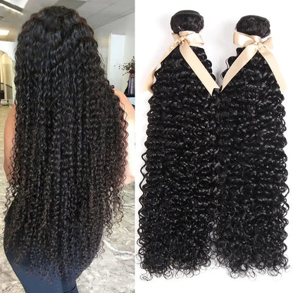 Indian Kinky Curly Bundles Human Hair Weaving Natural Color 1//3/4 Bundles Deal  Jerry Curly Human Hair Extensions
