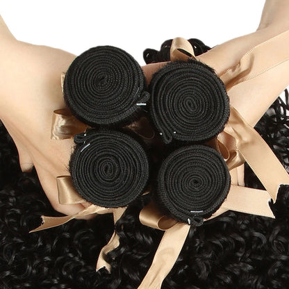 Indian Kinky Curly Bundles Human Hair Weaving Natural Color 1//3/4 Bundles Deal  Jerry Curly Human Hair Extensions