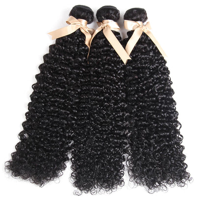 Indian Kinky Curly Bundles Human Hair Weaving Natural Color 1//3/4 Bundles Deal  Jerry Curly Human Hair Extensions
