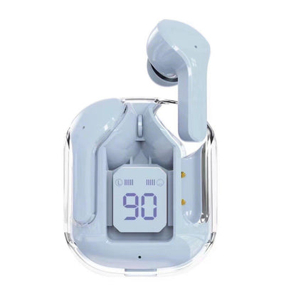 Mini Transparent Wireless Bluetooth Headset Digital Display ENC Noise Reduction True Wireless Sports Music