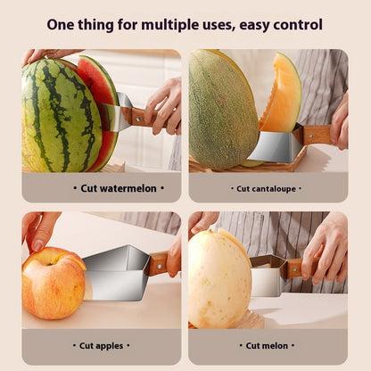 Watermelon Splitter Watermelon Cutting Artifact 430 Stainless Steel Cutting Piece Splitter Household Melon Triangle Cutting Knife Fruit Knife Kitchen Gadgets