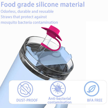 Style Straw Covers Cap Novelty Sturdy Straw Toppers Reusable Cowboy Hat Shaped For Camping Home Hiking Picnic Kitchen