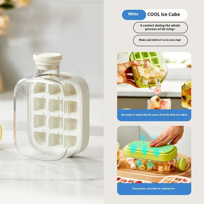 One-Click Molding Cooling Cup,Instant Ice Maker,Zero-Contact Design,Straw Included,Curling Mold,Portable & Stylish Chilled Drink